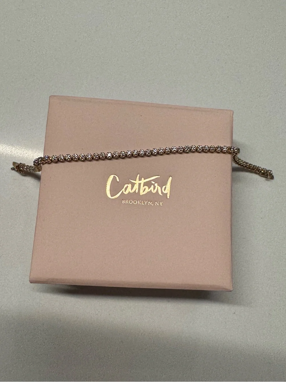 Catbird One O’Clock Diamond Tennis Bracelet - 7in, 1.8mm diamonds, YG - Picture 4 of 5